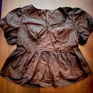 Torrid Cinched Waist Elegant Black Women's Top